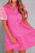 sequin-button-up-tiered-dress OhSoStyled - Sophia's Style in Hot Pink-1